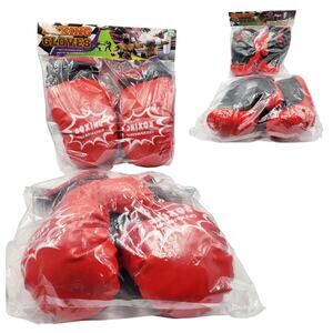 NWT Boxing Champion Boxing Gloves Set Red & Black Set Youth Unisex Ages 3 & Up